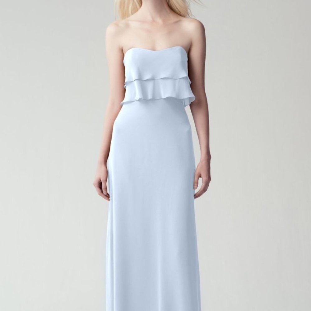 Jenny Yoo Olivia Bridesmaid Dress Size 6 Blue